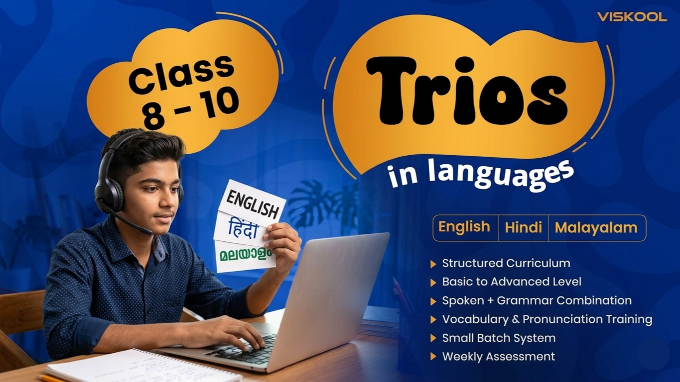Trios in Languages - Class 8 - 10 (English, Hindi and Malayalam)